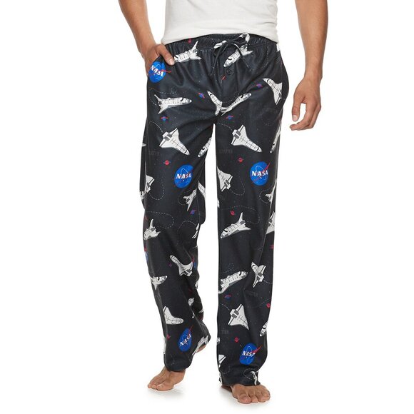 New! NASA Flannel Lounge Pants Sleep Pants National Aeronautics & Space Agency - Picture 1 of 1